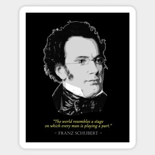 Franz Schubert Quote Magnet